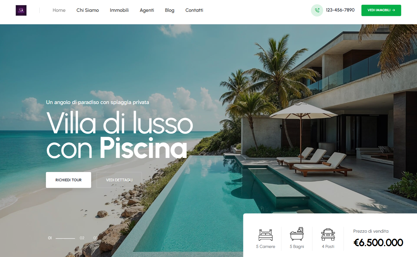 Sito vetrina per studio fotografico